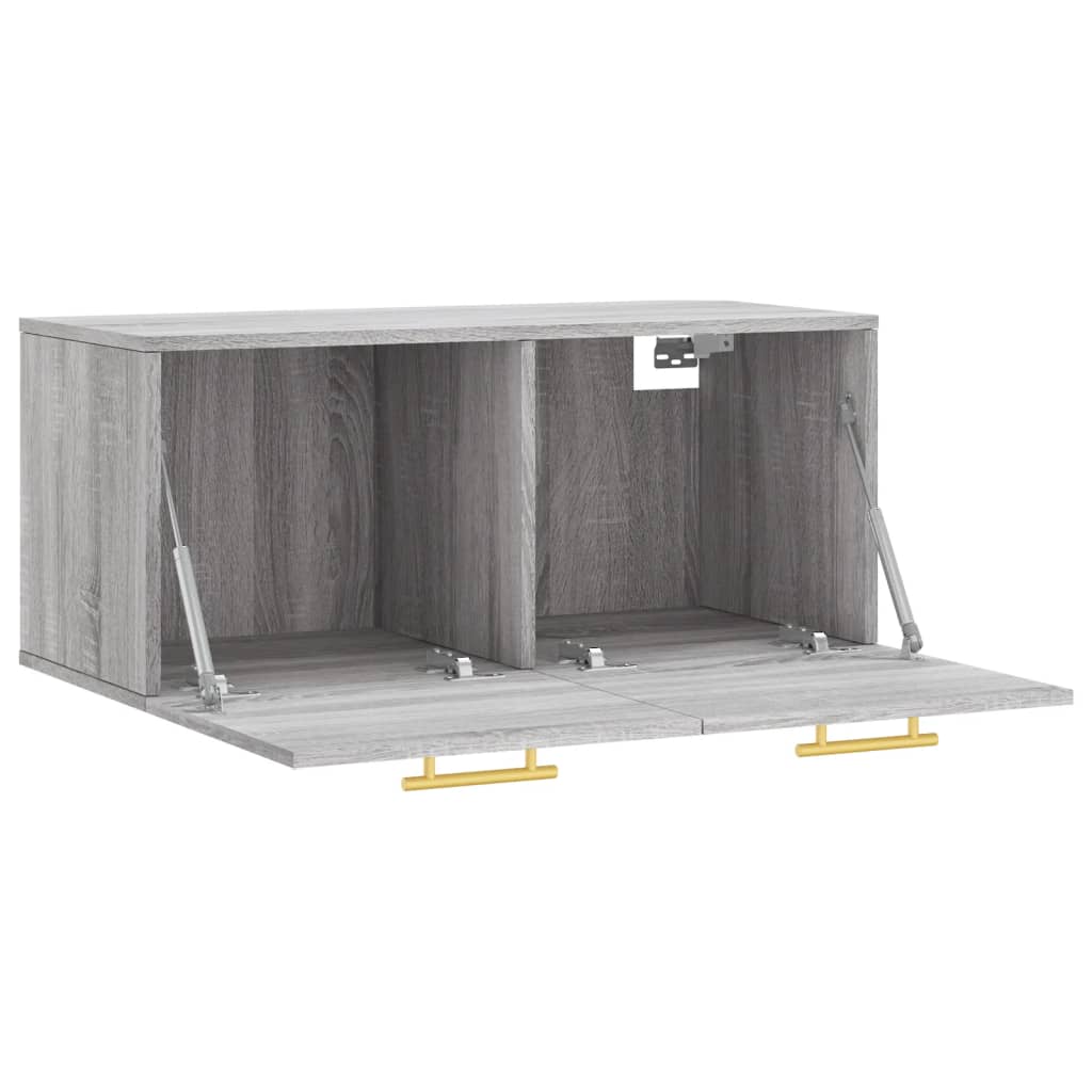 Dulap de perete, gri sonoma, 80x36,5x35 cm, lemn compozit GartenMobel Dekor