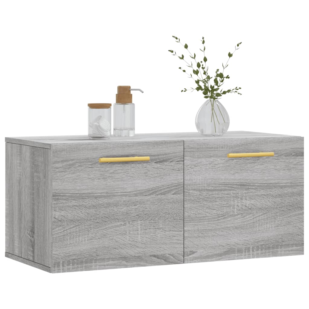 Dulap de perete, gri sonoma, 80x36,5x35 cm, lemn compozit GartenMobel Dekor