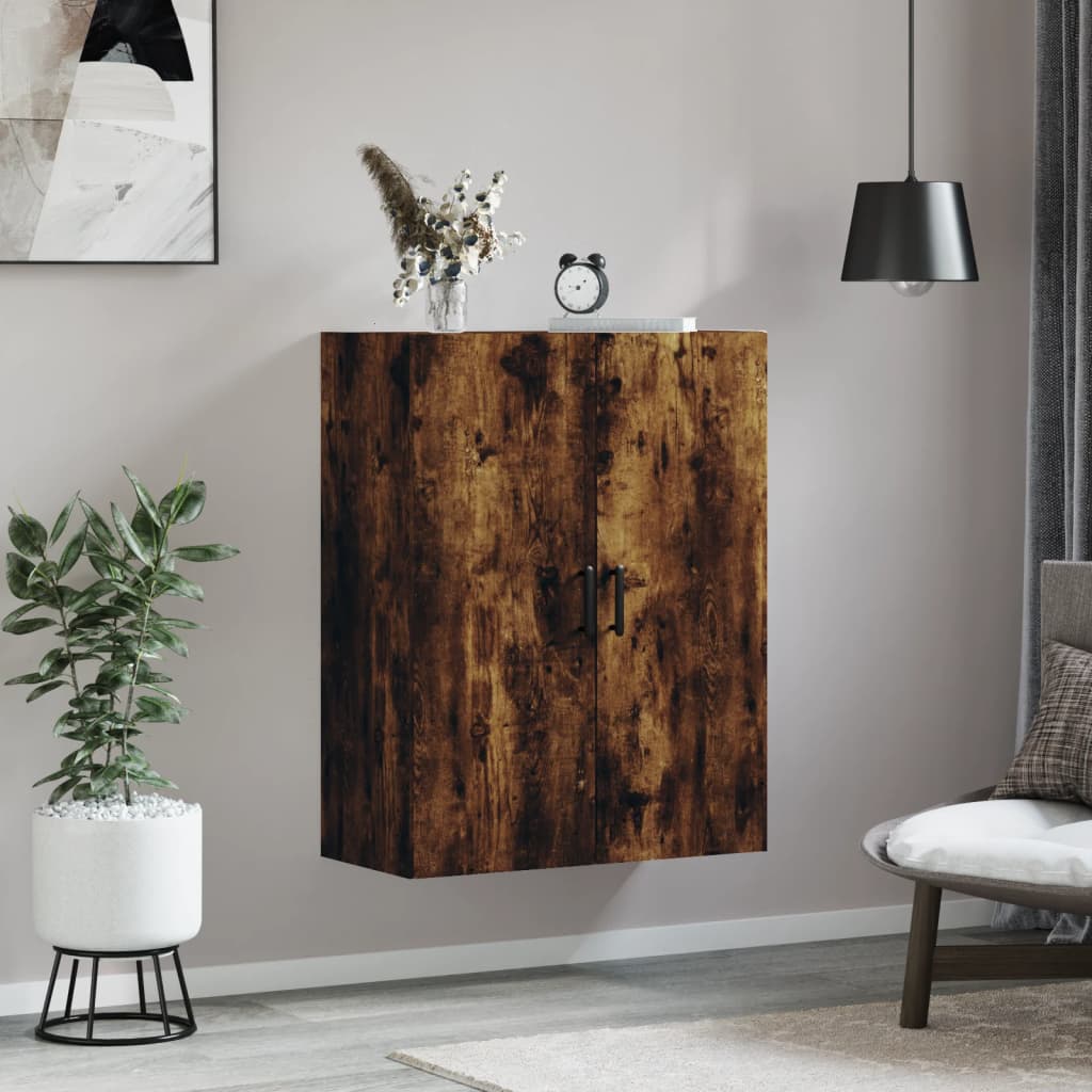 Dulap montat pe perete, stejar fumuriu, 69,5x34x90 cm GartenMobel Dekor