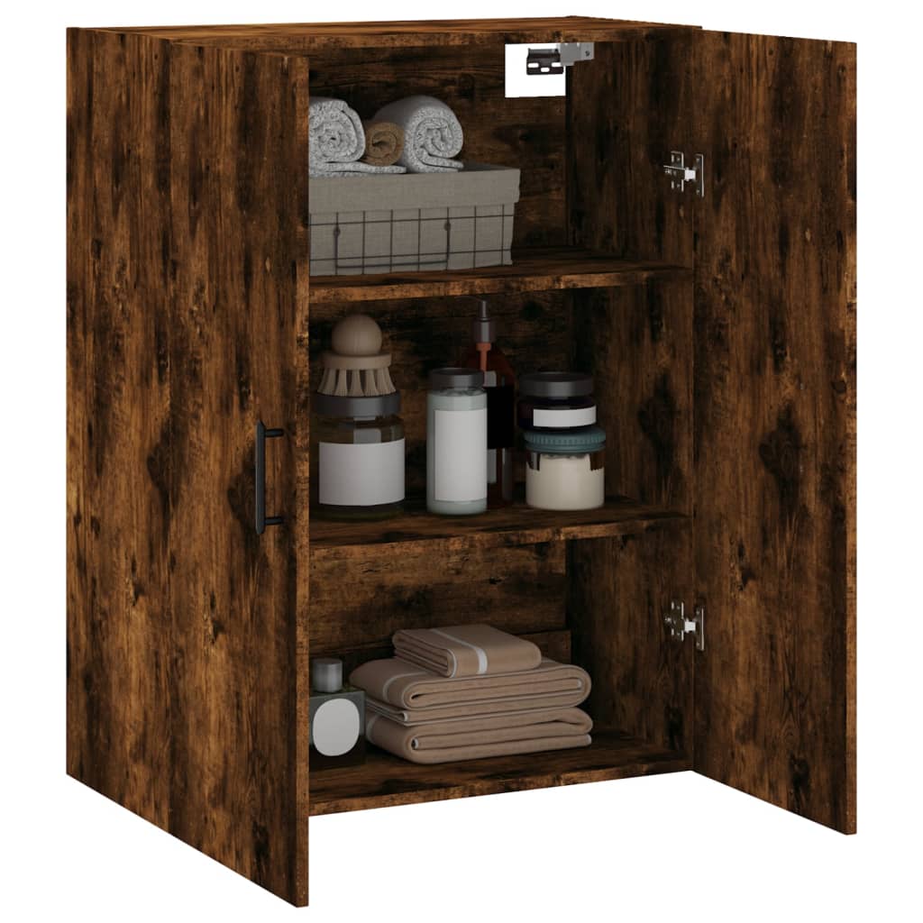 Dulap montat pe perete, stejar fumuriu, 69,5x34x90 cm GartenMobel Dekor