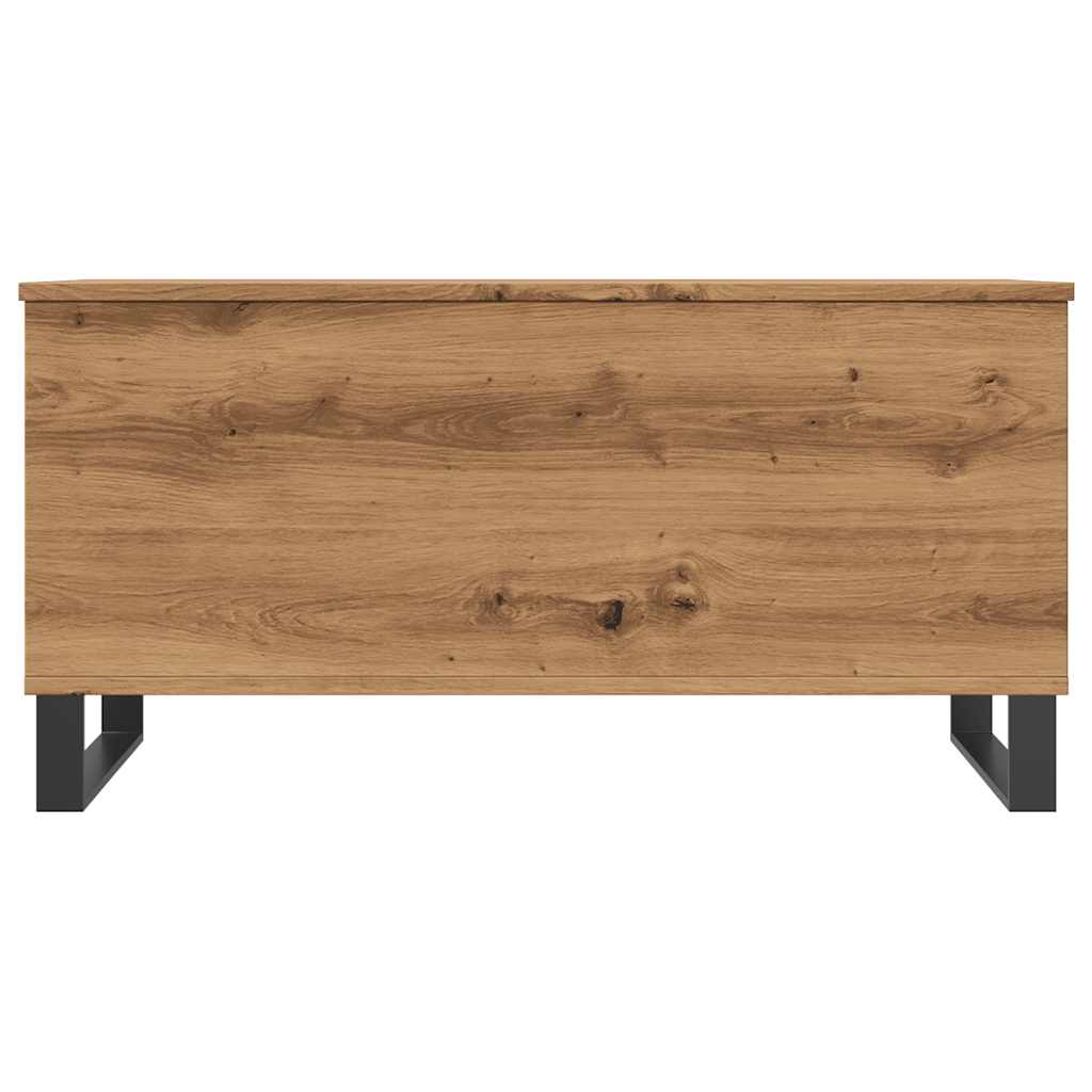 Măsuță de cafea stejar artizanal, 90x44,5x45 cm, lemn prelucrat GartenMobel Dekor