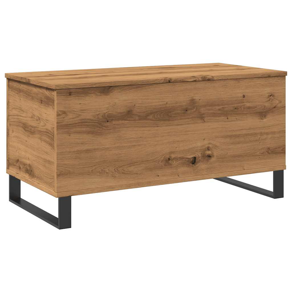 Măsuță de cafea stejar artizanal, 90x44,5x45 cm, lemn prelucrat GartenMobel Dekor