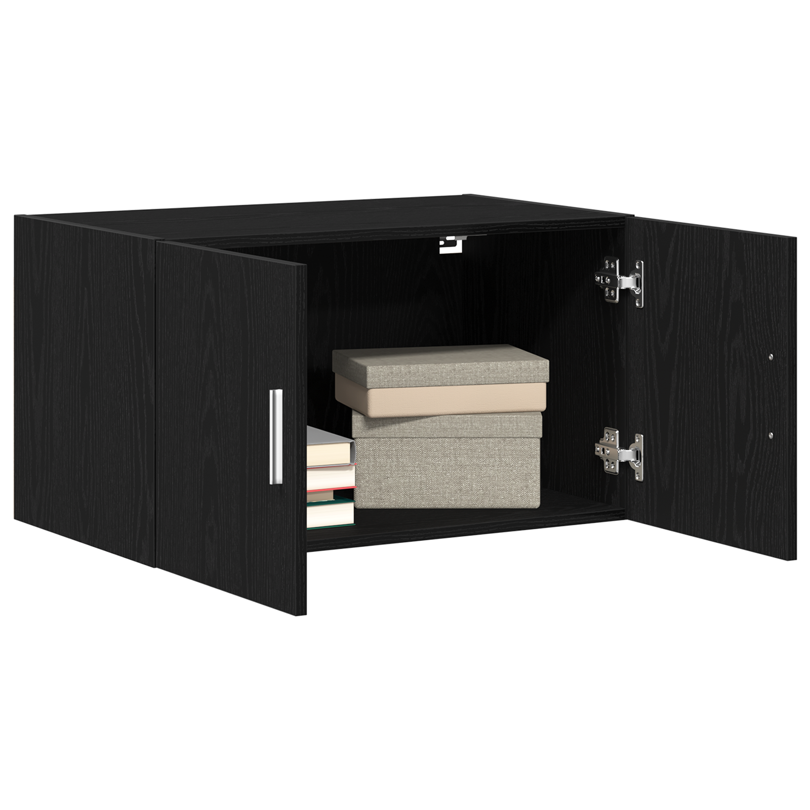 Şifonier  Negru Stejar 70x42,5x40 cm Lemn prelucrat GartenMobel Dekor