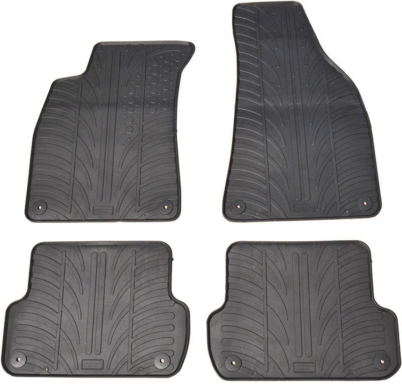 Set covorase auto din cauciuc Audi A4 8E (B6/B7) 2001-2006, Seat Exeo 2009-2013, Negru, Gledring, 4 buc. AutoDrive ProParts