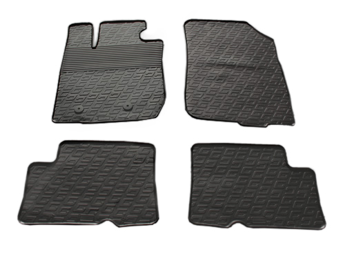 Set covorase auto din cauciuc Dacia Duster 4x4 2010-2015, Negru, Gledring, 4 buc. AutoDrive ProParts