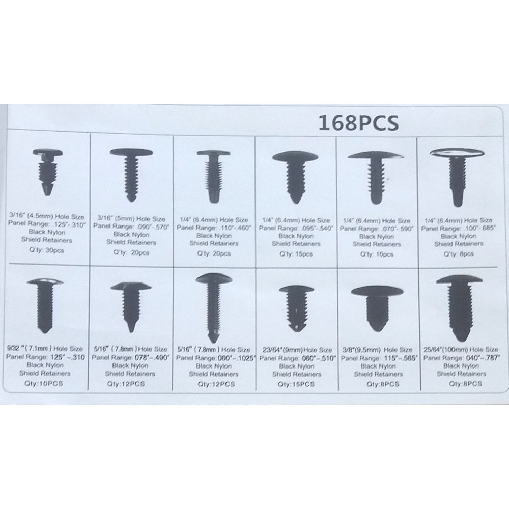 Set trusa clipsuri auto de fixare diferite pentru Toyota / Suzuki / Lexus, 4,5-10mm, 168 buc AutoDrive ProParts