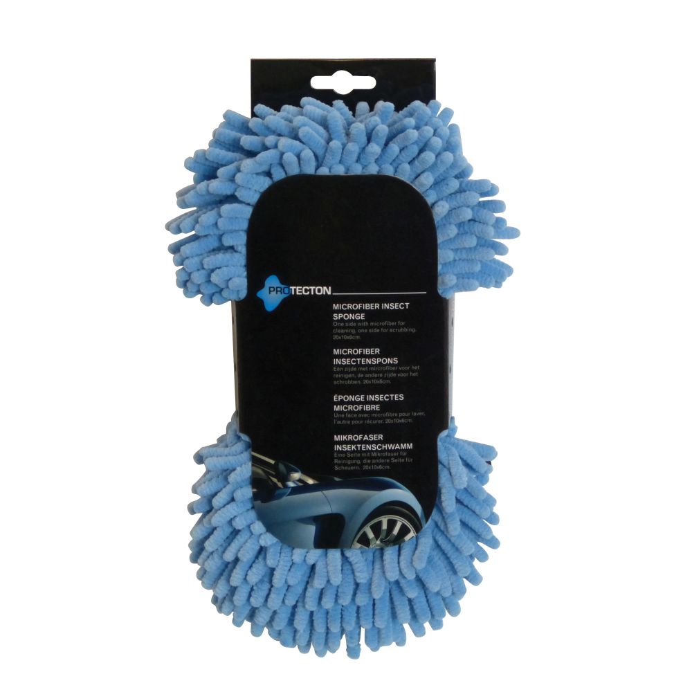 Laveta microfibre + Burete curatat urme insecte Protecton 20x10x6cm AutoDrive ProParts