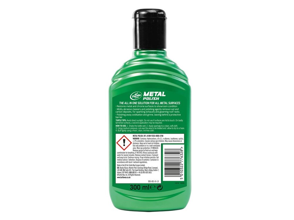 Solutie polisat elemente metalice (crom, aluminiu, inox, cupru, alama) Turtle Wax All Metal Polish 300ml AutoDrive ProParts