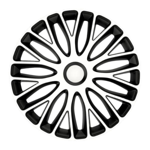 Set capace roti pe 15, Mugello, alb si negru AutoDrive ProParts