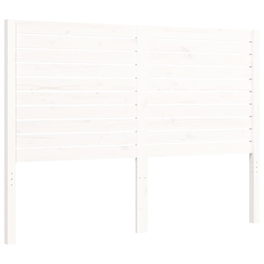 Cadru de pat fără saltea, alb, 140x200 cm, lemn masiv pin GartenMobel Dekor