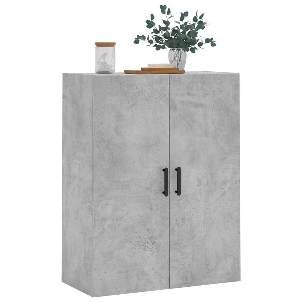 Dulap cu montaj pe perete, gri beton, 69,5x34x90 cm GartenMobel Dekor