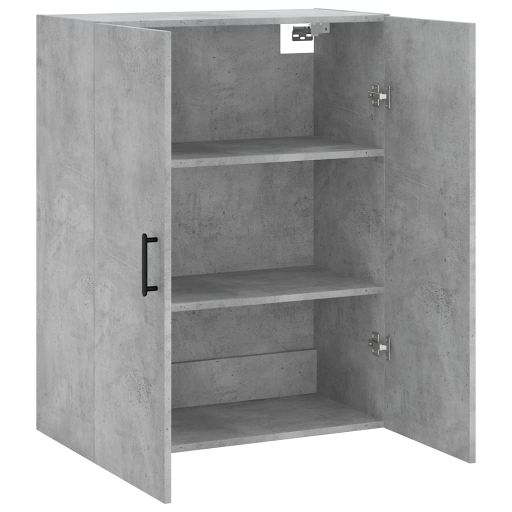 Dulap cu montaj pe perete, gri beton, 69,5x34x90 cm GartenMobel Dekor