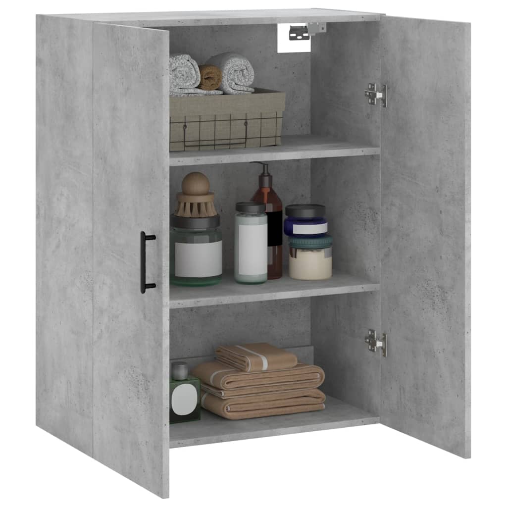 Dulap cu montaj pe perete, gri beton, 69,5x34x90 cm GartenMobel Dekor
