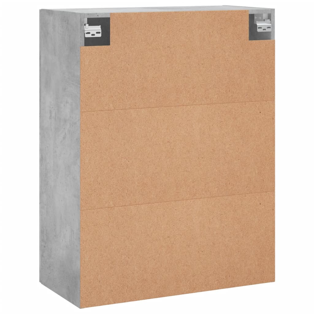 Dulap cu montaj pe perete, gri beton, 69,5x34x90 cm GartenMobel Dekor