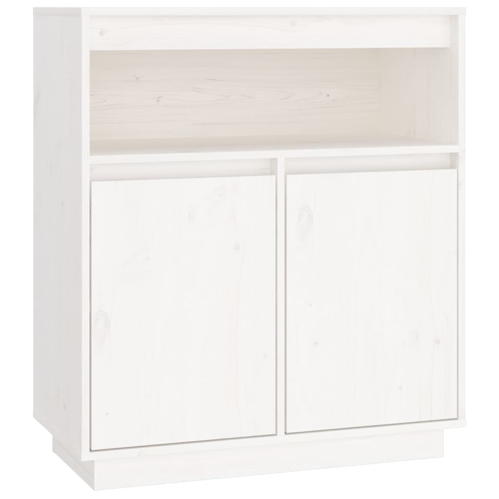 Servantă, alb, 70x34x80 cm, lemn masiv de pin GartenMobel Dekor
