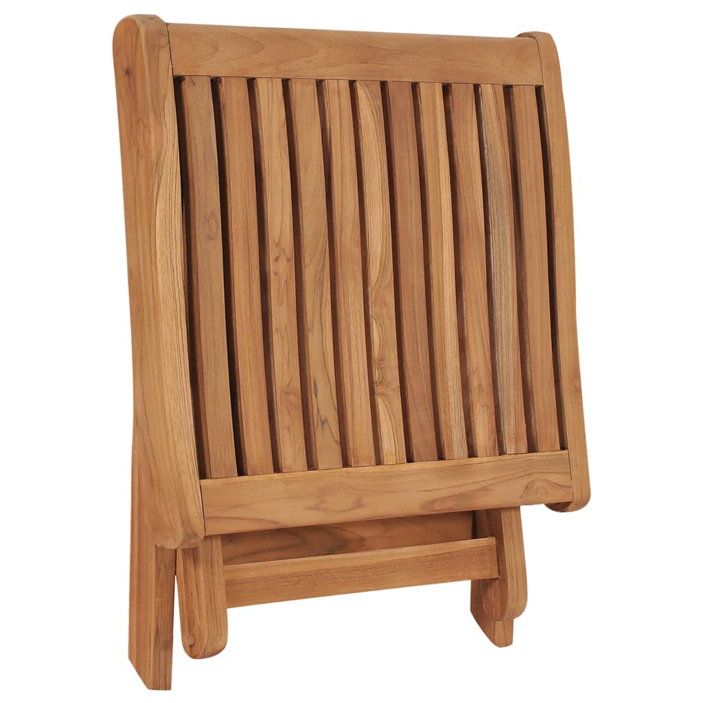 Taburet pliabil, 46,5 x 49 x 41,5 cm, lemn masiv de tec GartenMobel Dekor