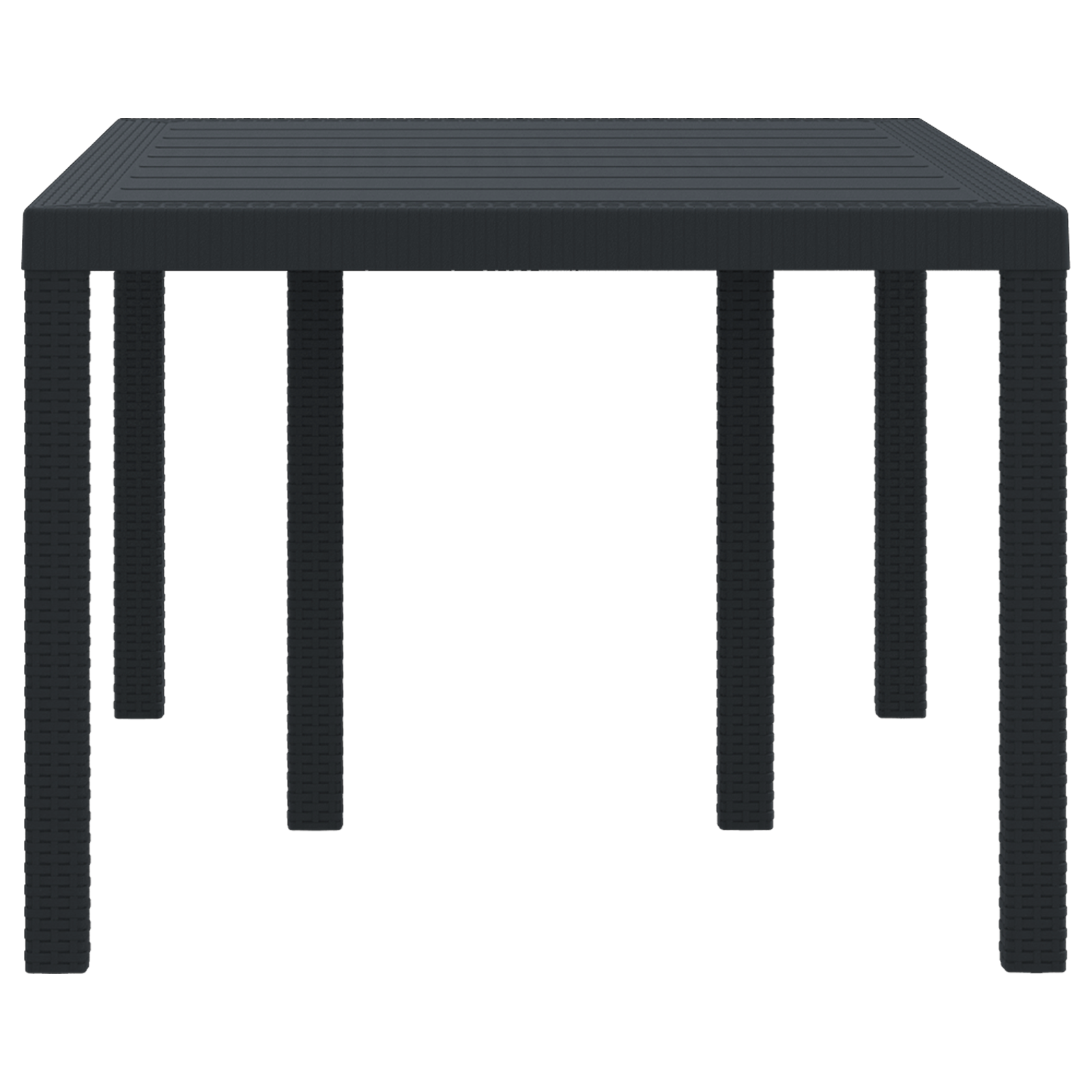 Masă de grădină Antracit 150x100x73 cm Poly Rattan GartenMobel Dekor