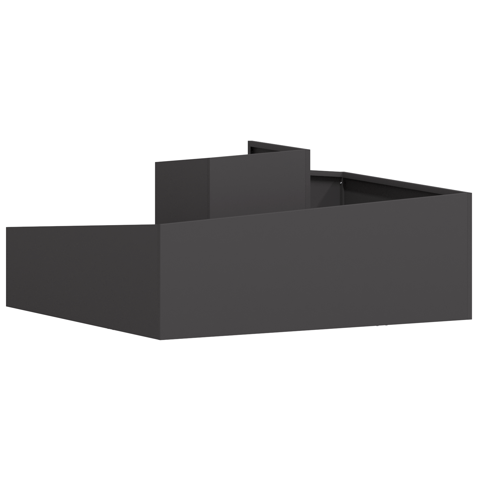 Ghivece & Ghivece Negru Metal Mare Inserții decorative Ghiveci GartenMobel Dekor