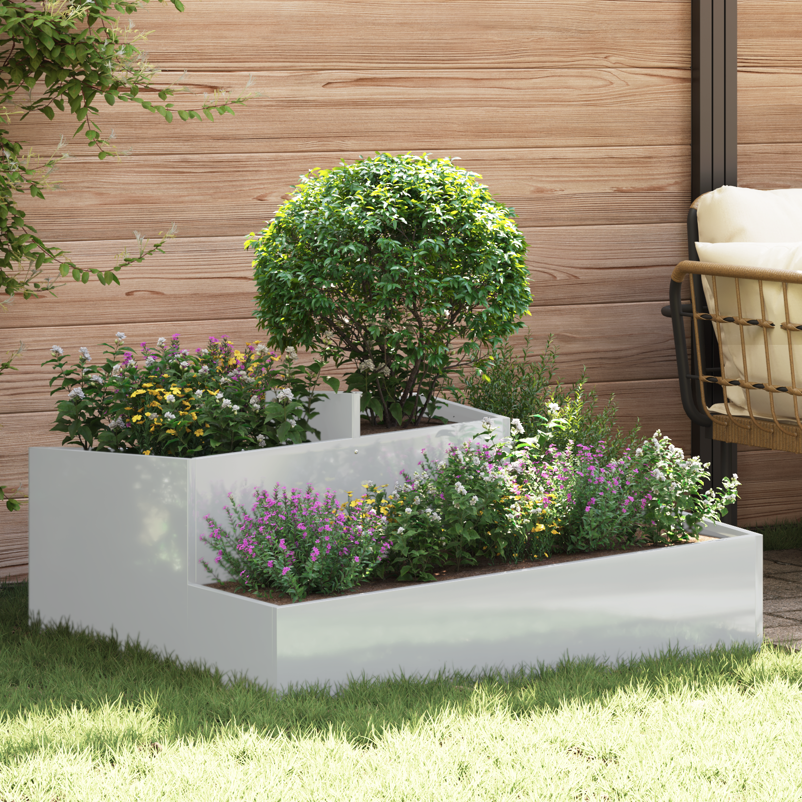 Ghivece & Jardiniere Galvanizat Metal Galvanizat GartenMobel Dekor