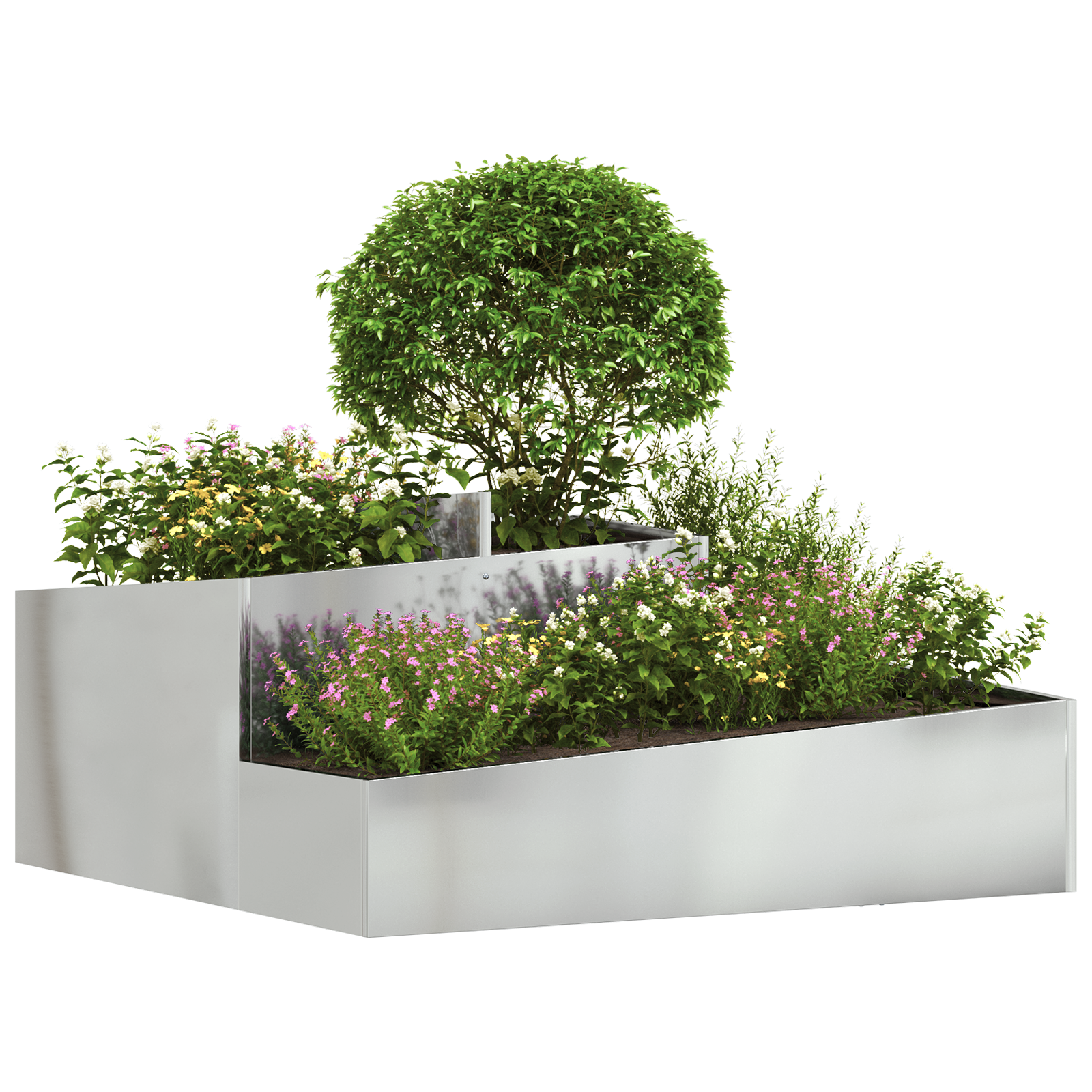 Ghivece & Jardiniere Galvanizat Metal Galvanizat GartenMobel Dekor