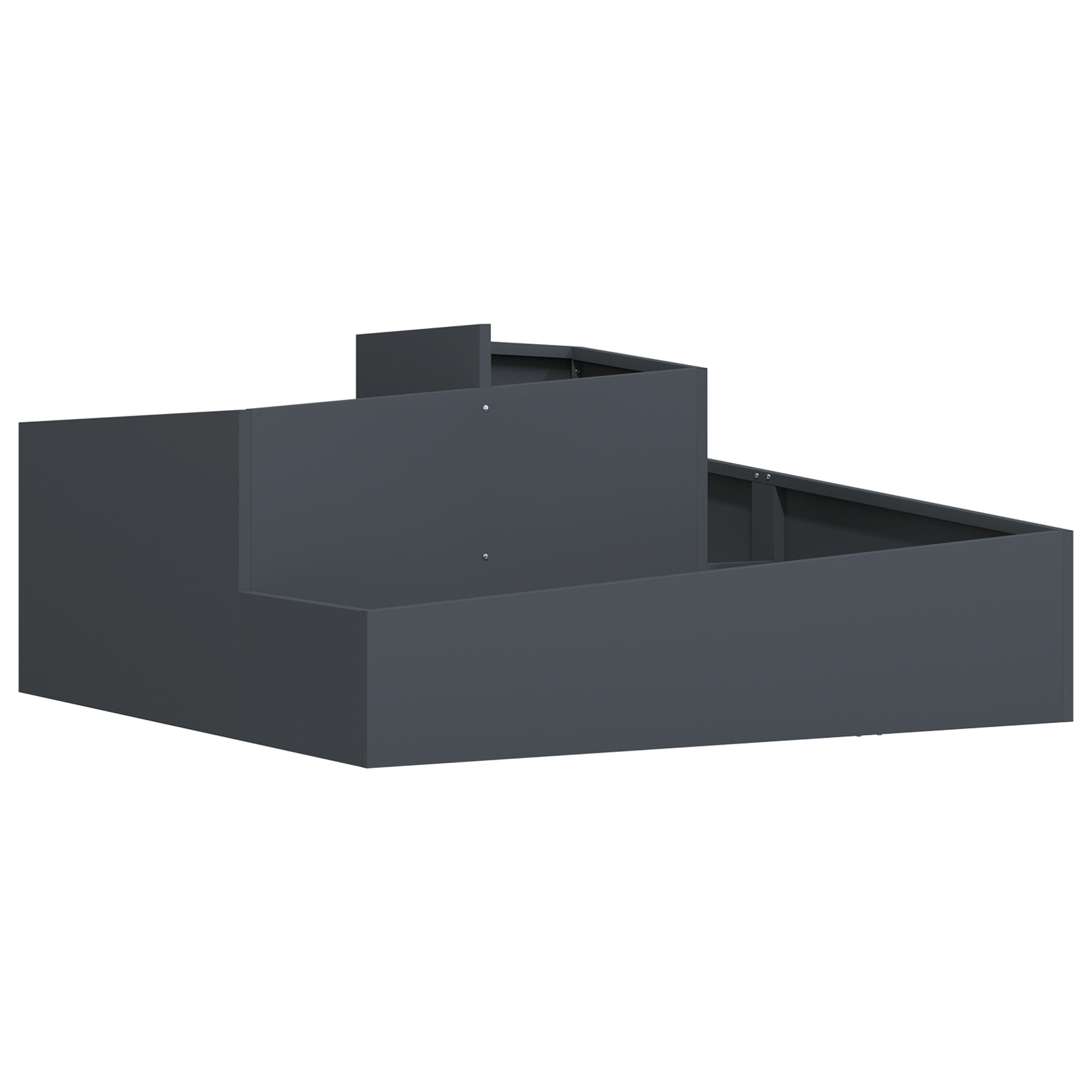 Ghivece & Plante Antracit Plastic Mare Ghiveci Metalic GartenMobel Dekor