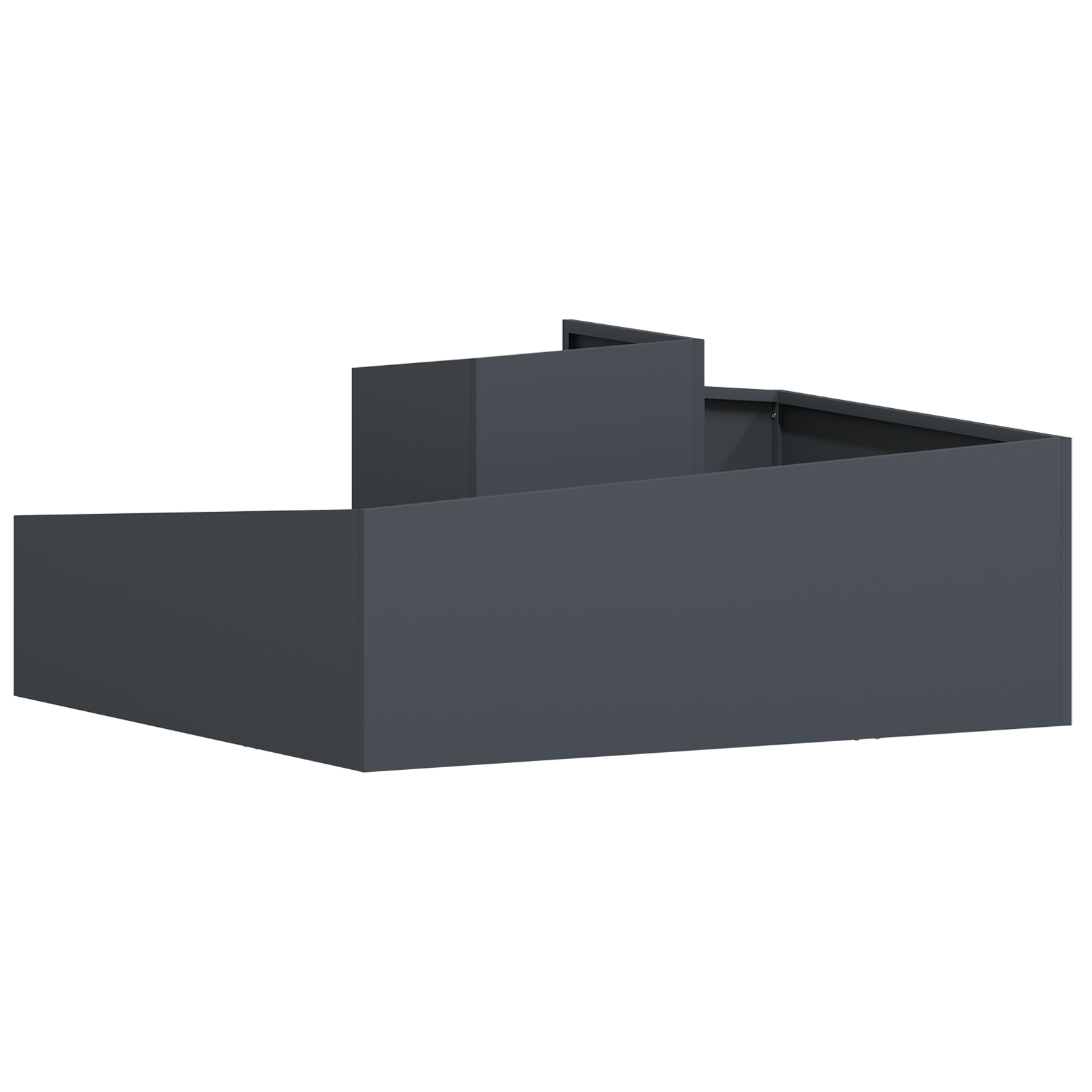 Ghivece & Plante Antracit Plastic Mare Ghiveci Metalic GartenMobel Dekor