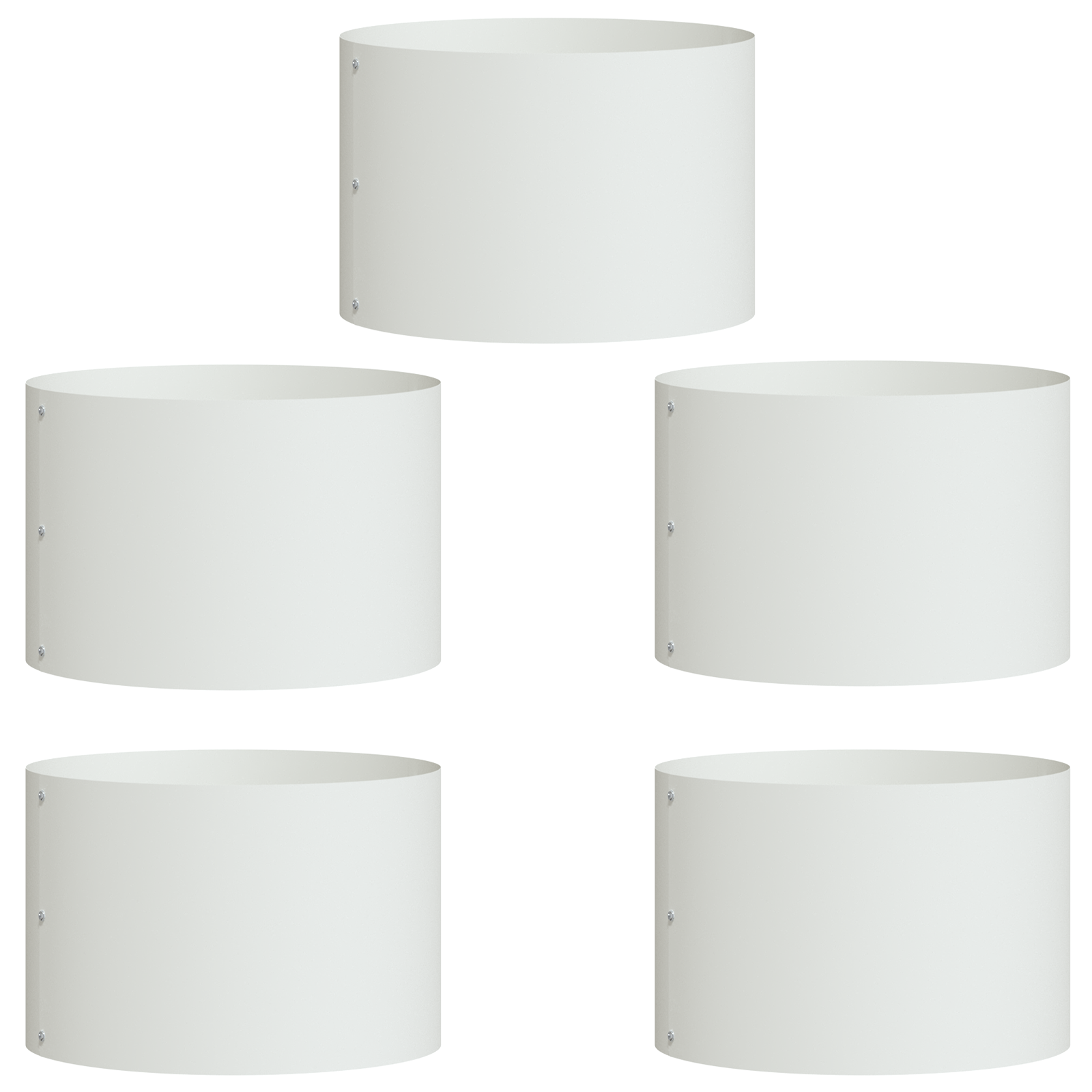 Ghivece Alb Ceramice Alb Ceramică Diametru de 30 cm GartenMobel Dekor