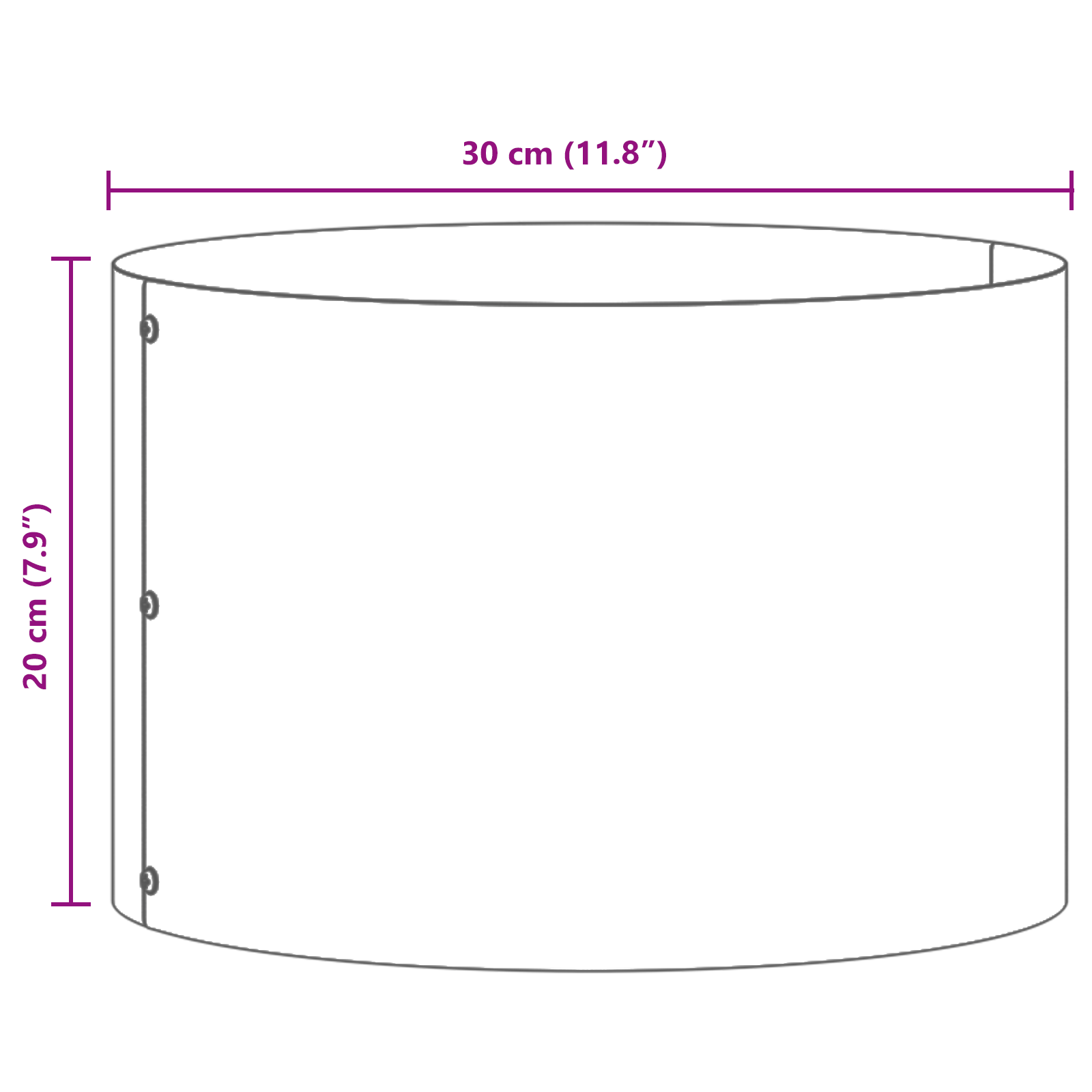 Ghivece Alb Ceramice Alb Ceramică Diametru de 30 cm GartenMobel Dekor