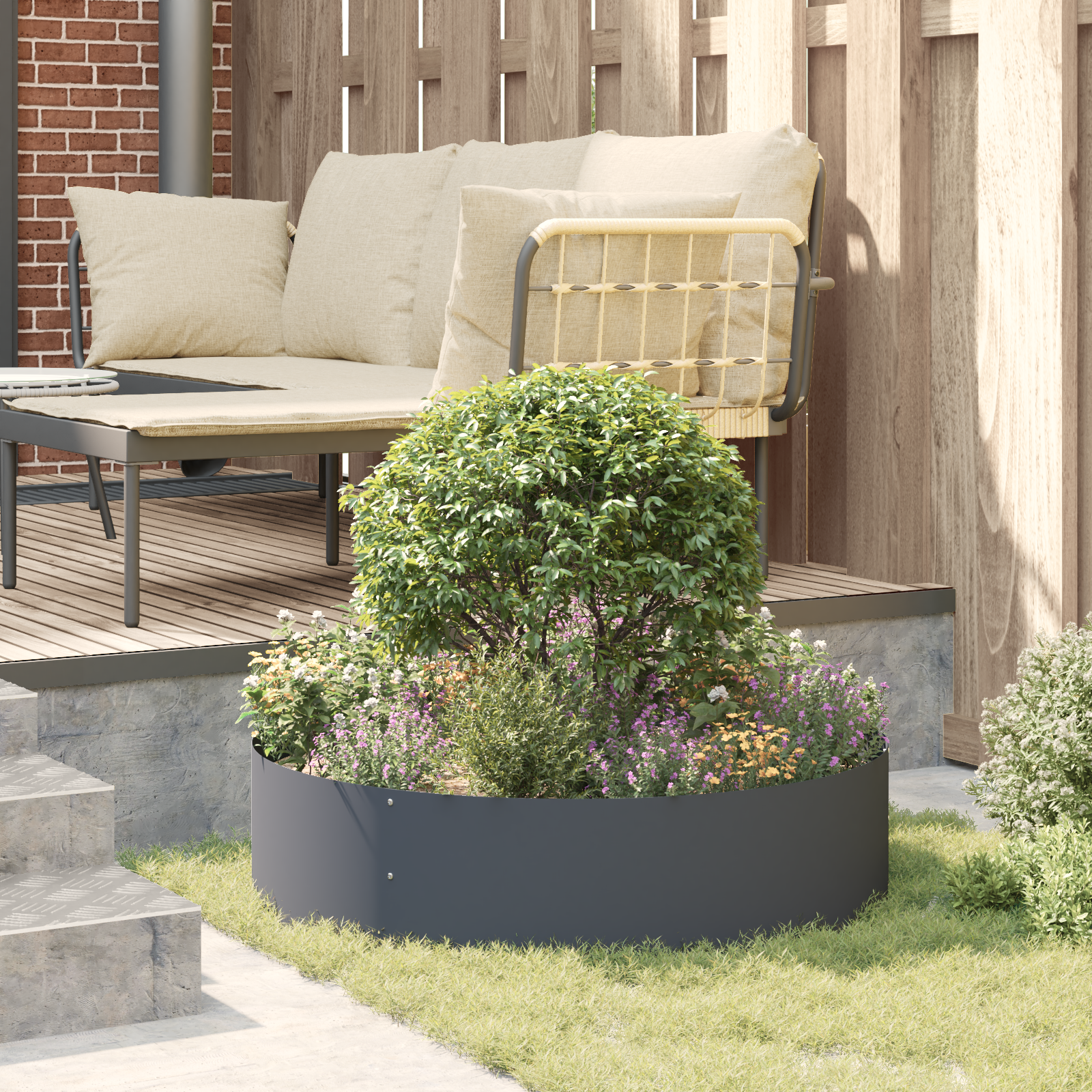 Ghivece Antracit Antracit Plastic Mare Ghivece din plastic GartenMobel Dekor