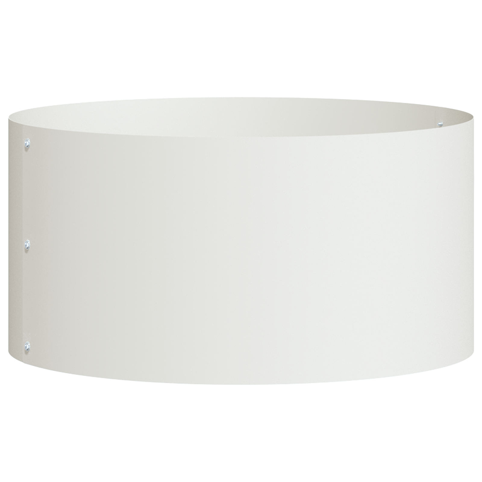 Ghivece Metalice Albe Alb Metal 40 cm diametru Ghivece din Metal GartenMobel Dekor