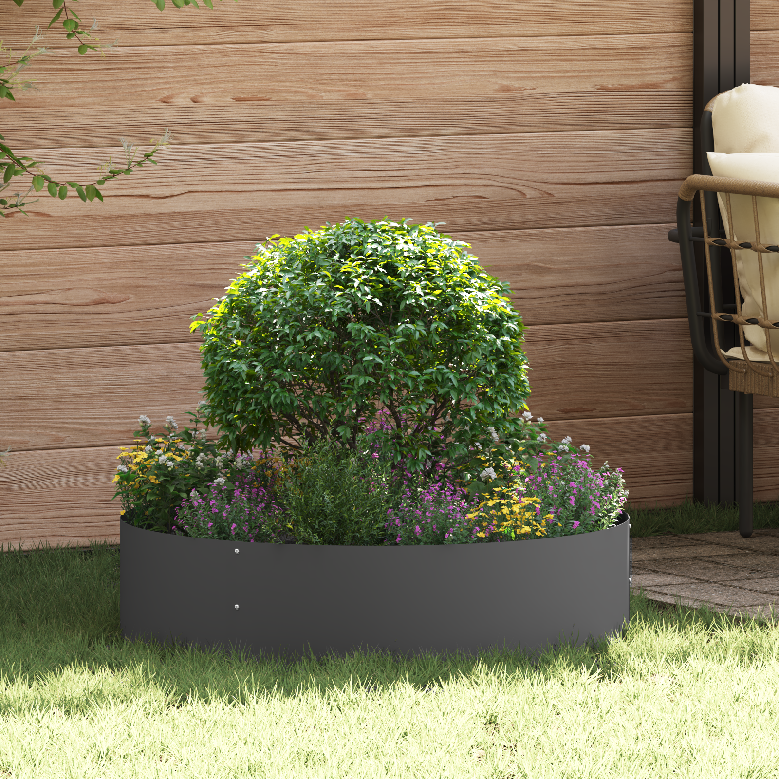 Ghivece din Plastic Negre Negru Plastic Mare Durabil GartenMobel Dekor