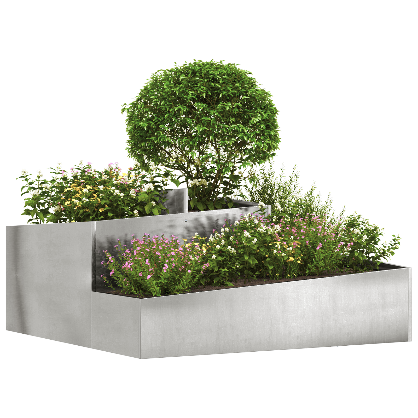 Ghivece și Jardiniere Oțel inoxidabil Mediu Jardiniere GartenMobel Dekor