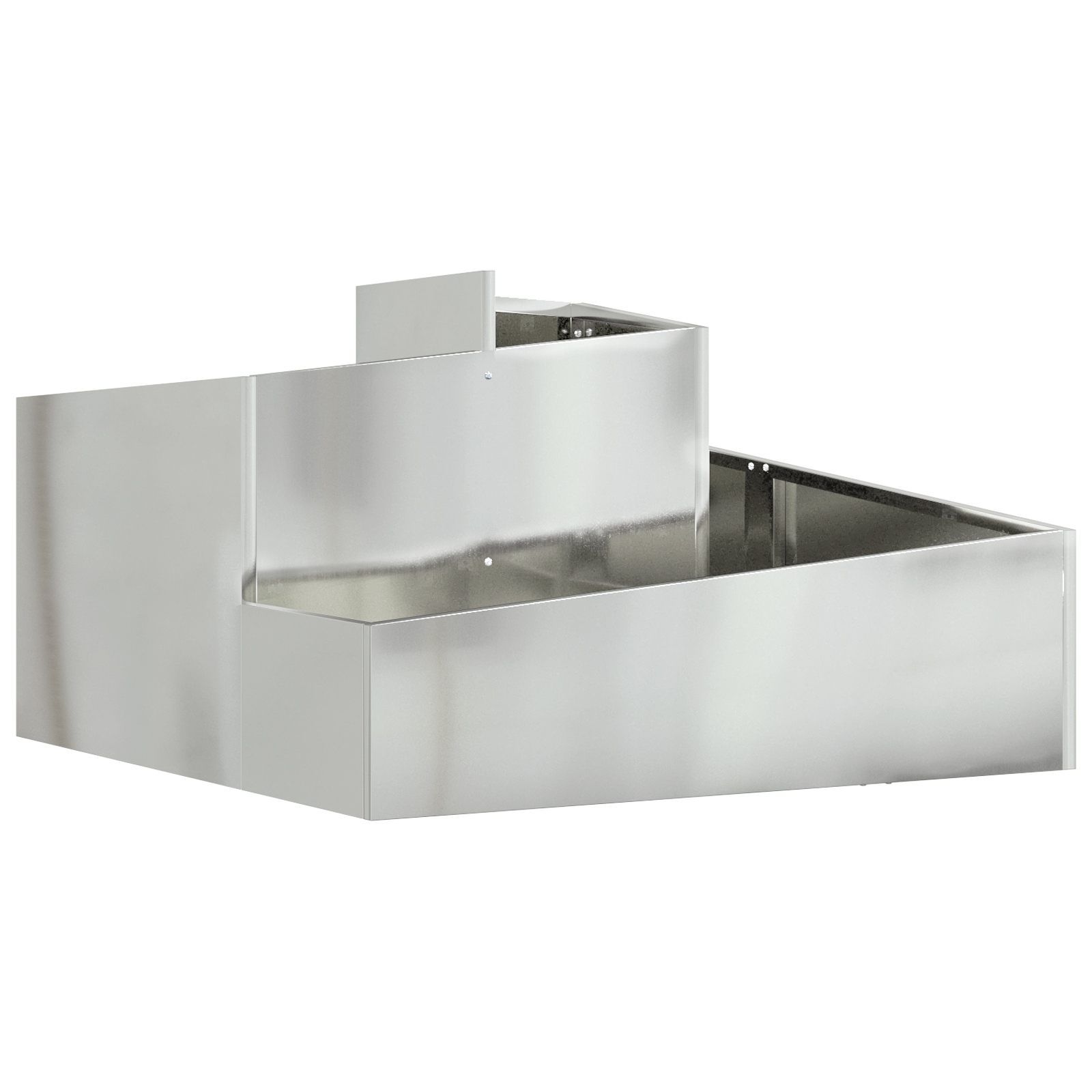 Ghiveci 80x80x50 cm Oțel Galvanizat GartenMobel Dekor