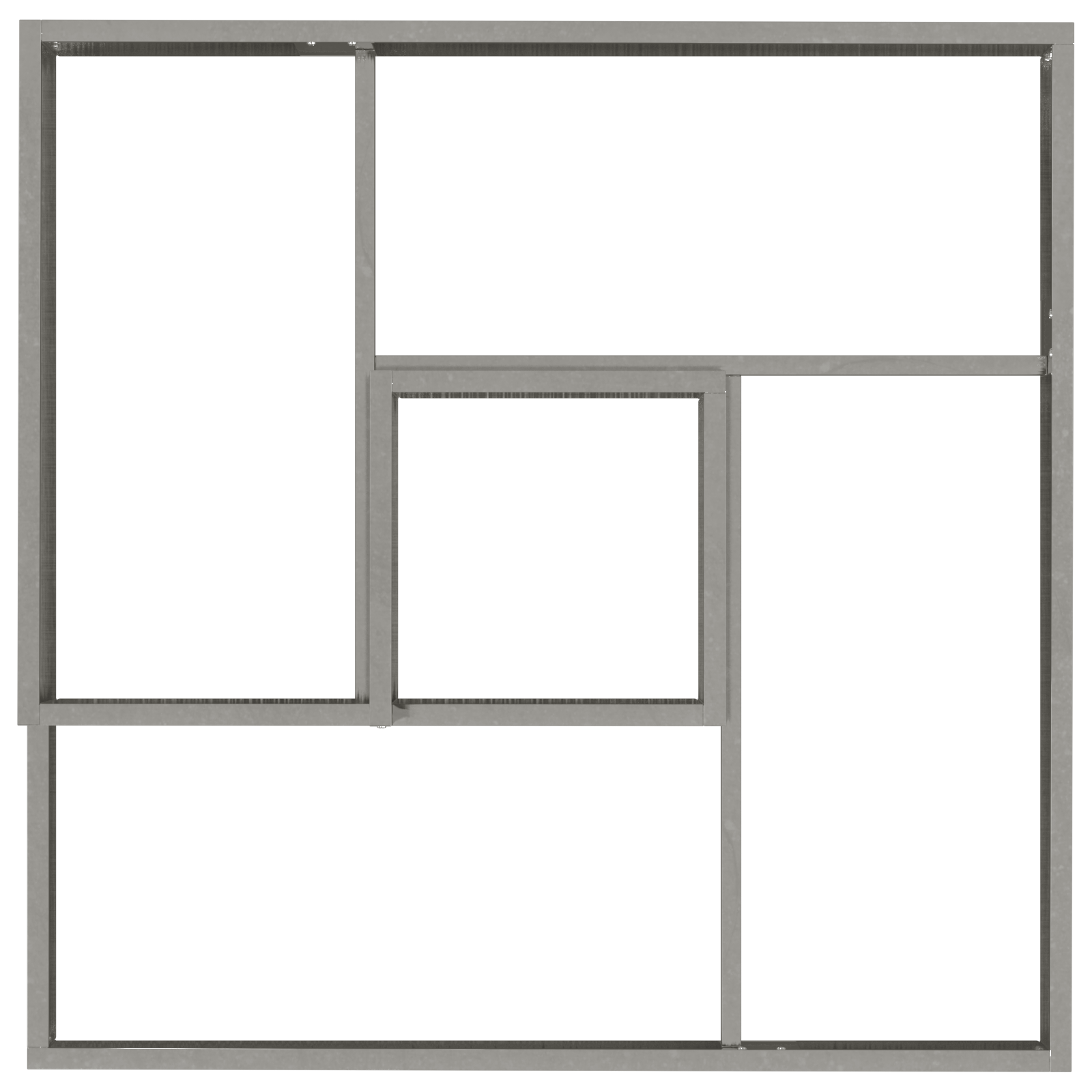 Ghiveci 80x80x50 cm Oțel Galvanizat GartenMobel Dekor