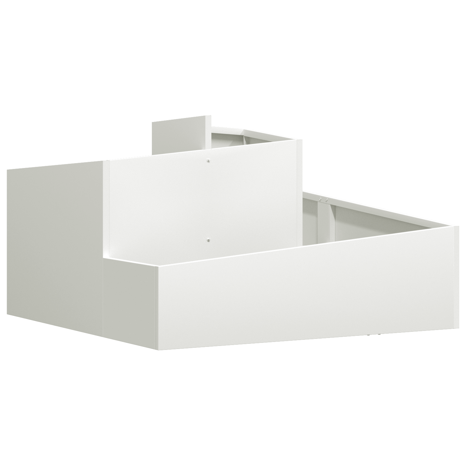 Ghiveci Alb 80x80x50 cm Oțel laminat la rece GartenMobel Dekor