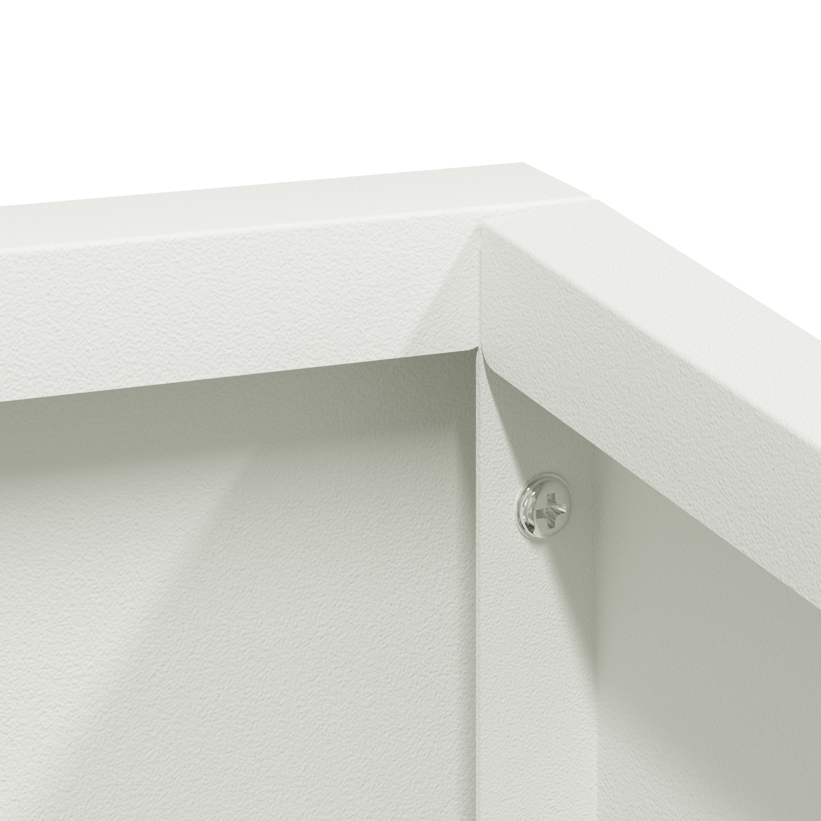 Ghiveci Alb 80x80x50 cm Oțel laminat la rece GartenMobel Dekor