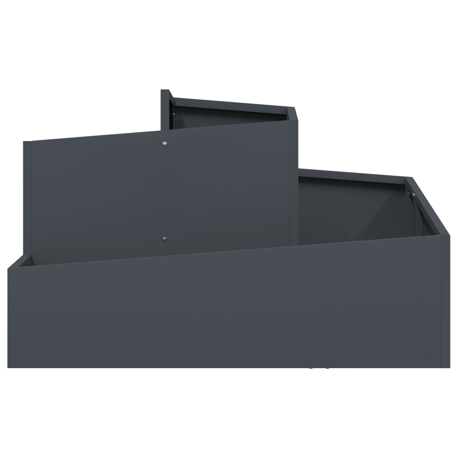 Ghiveci Antracit 80x80x50 cm Oțel laminate la rece GartenMobel Dekor