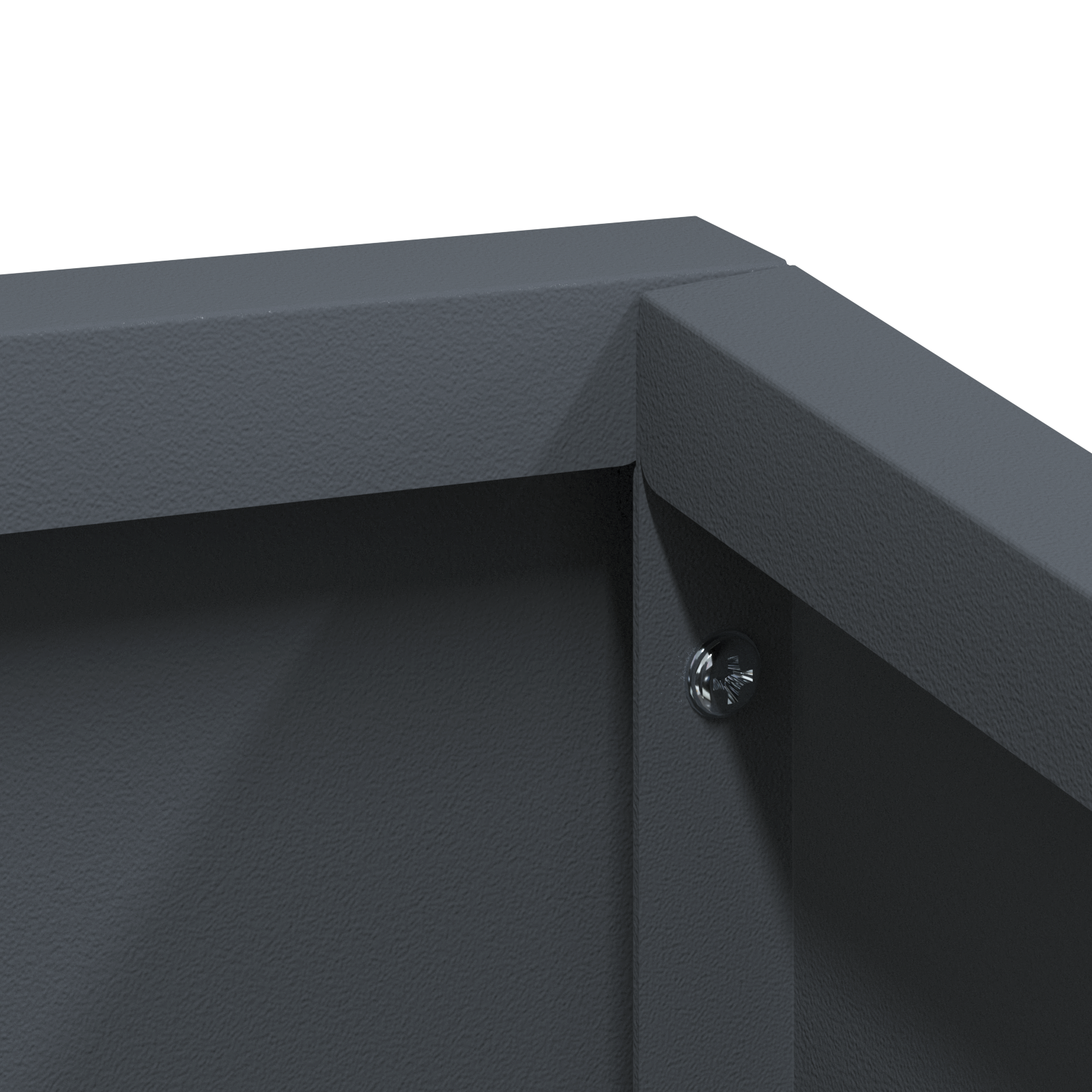 Ghiveci Antracit 80x80x50 cm Oțel laminate la rece GartenMobel Dekor