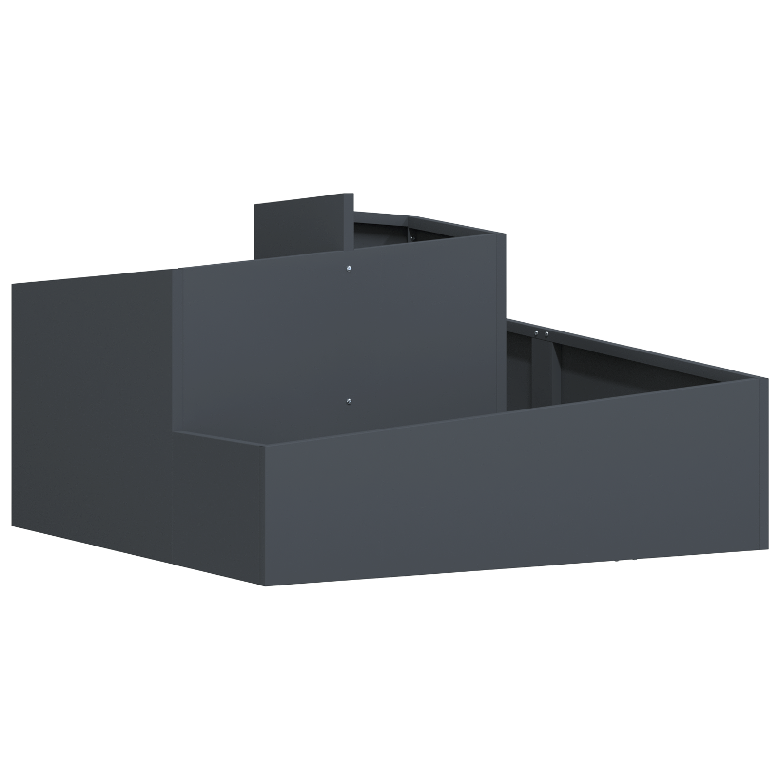 Ghiveci Antracit 80x80x50 cm Oțel laminate la rece GartenMobel Dekor