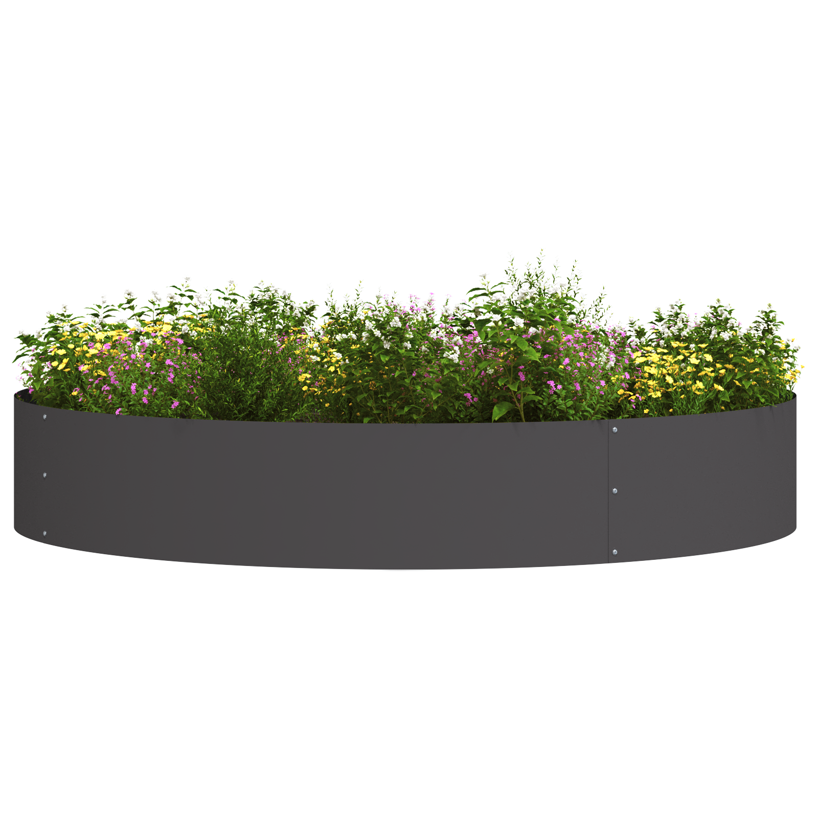 Ghiveci Mare din Metal Negru Negru Metal Mare GartenMobel Dekor
