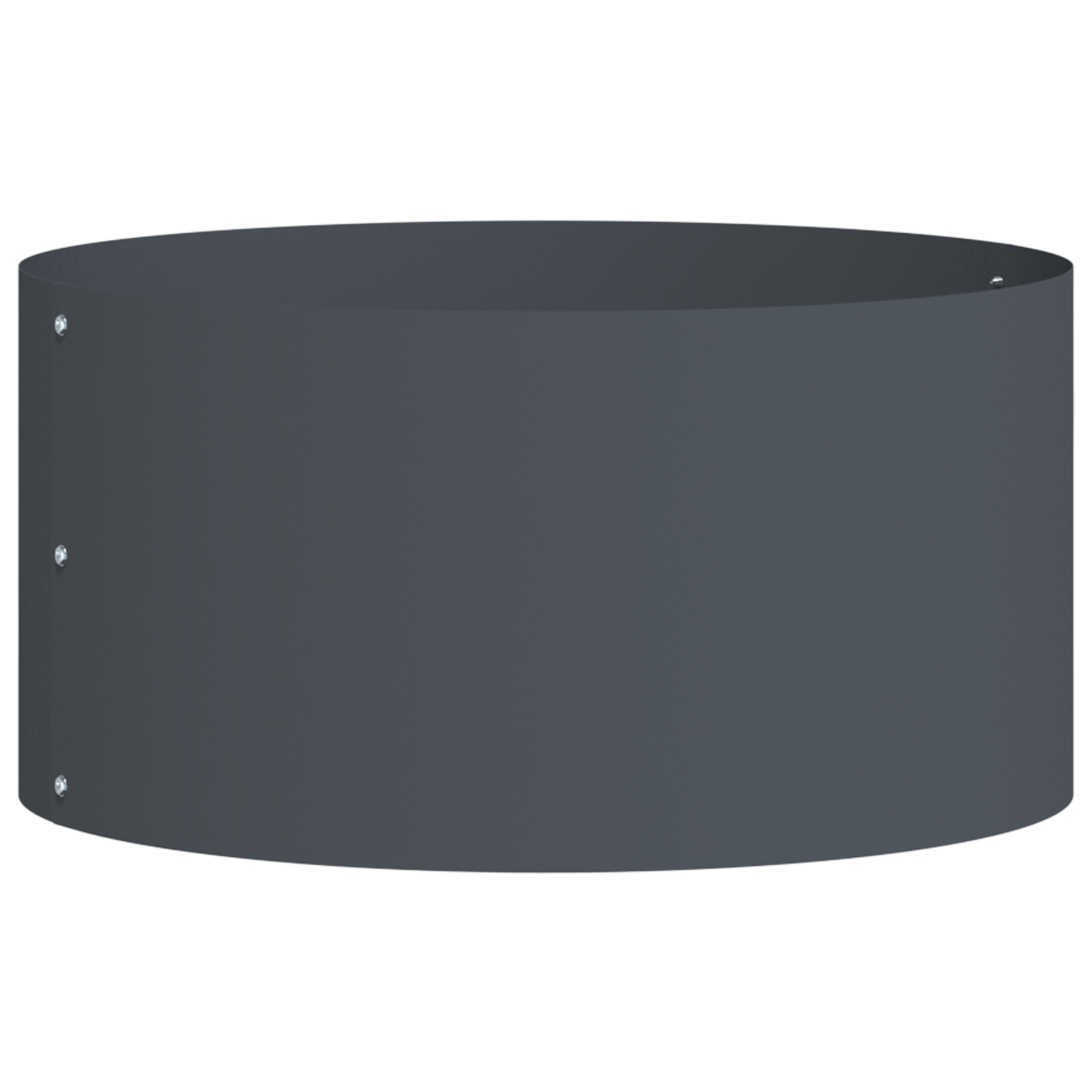 Ghiveci Metalic Antracit Antracit Metal 40 cm Diametru Durable GartenMobel Dekor
