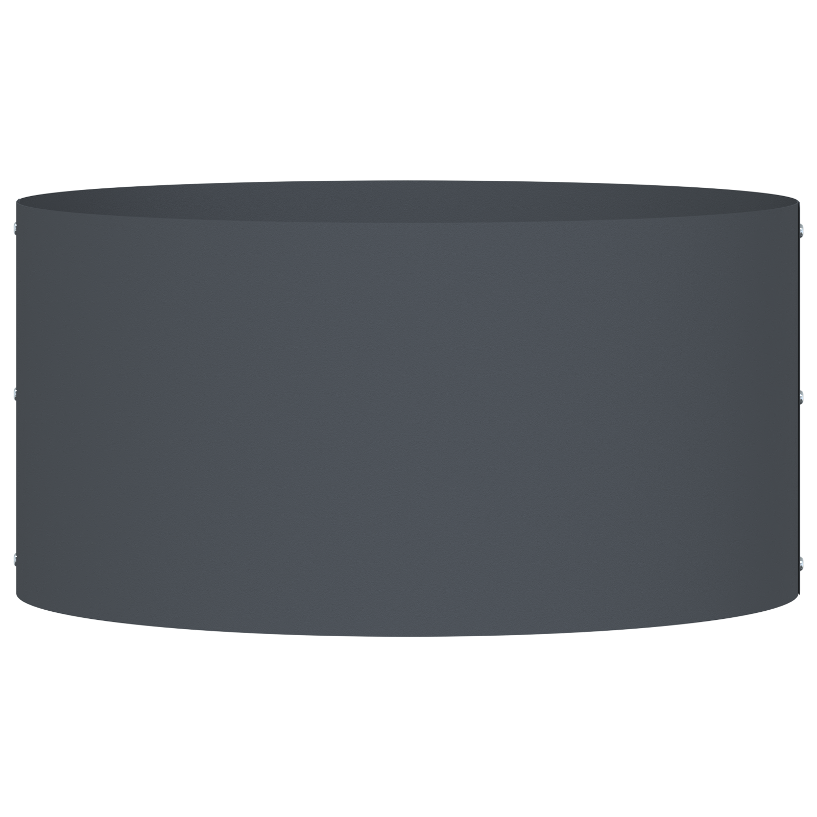 Ghiveci Metalic Antracit Antracit Metal 40 cm Diametru Durable GartenMobel Dekor