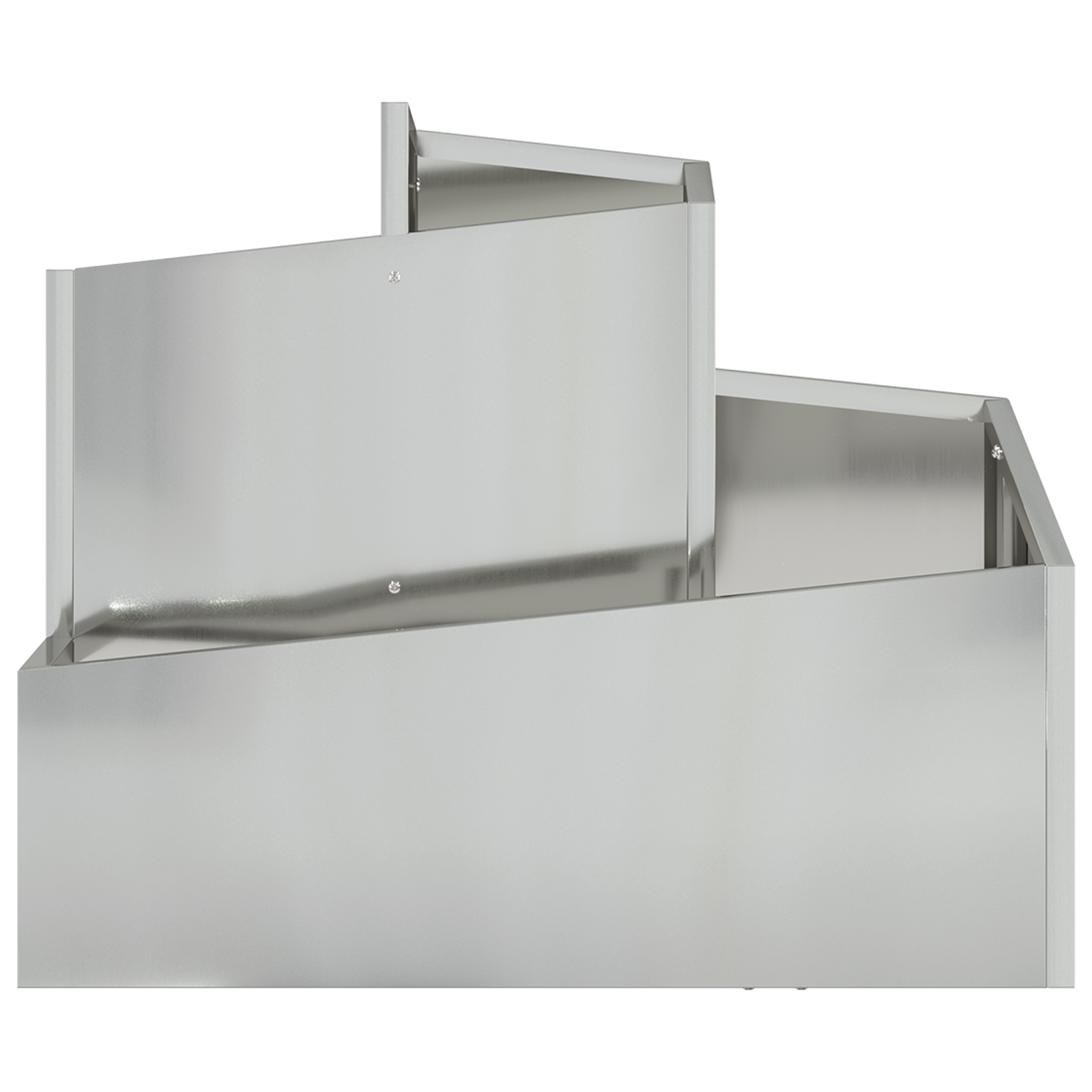 Ghiveci Metalic Galvanizat Oțel Galvanizat Mediu Dreptunghiular GartenMobel Dekor