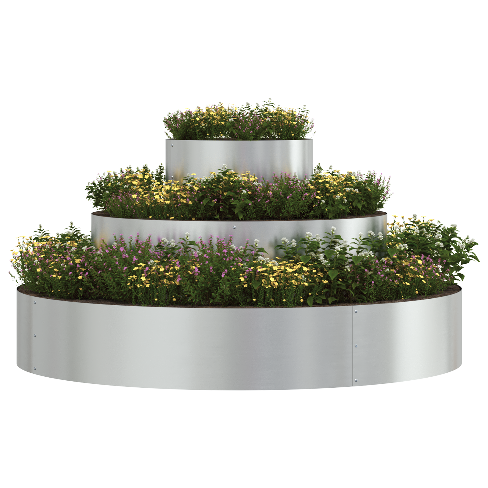 Ghiveci Metalic Oțel galvanizat Ø 120 cm Rezistent Ghiveci Mare GartenMobel Dekor