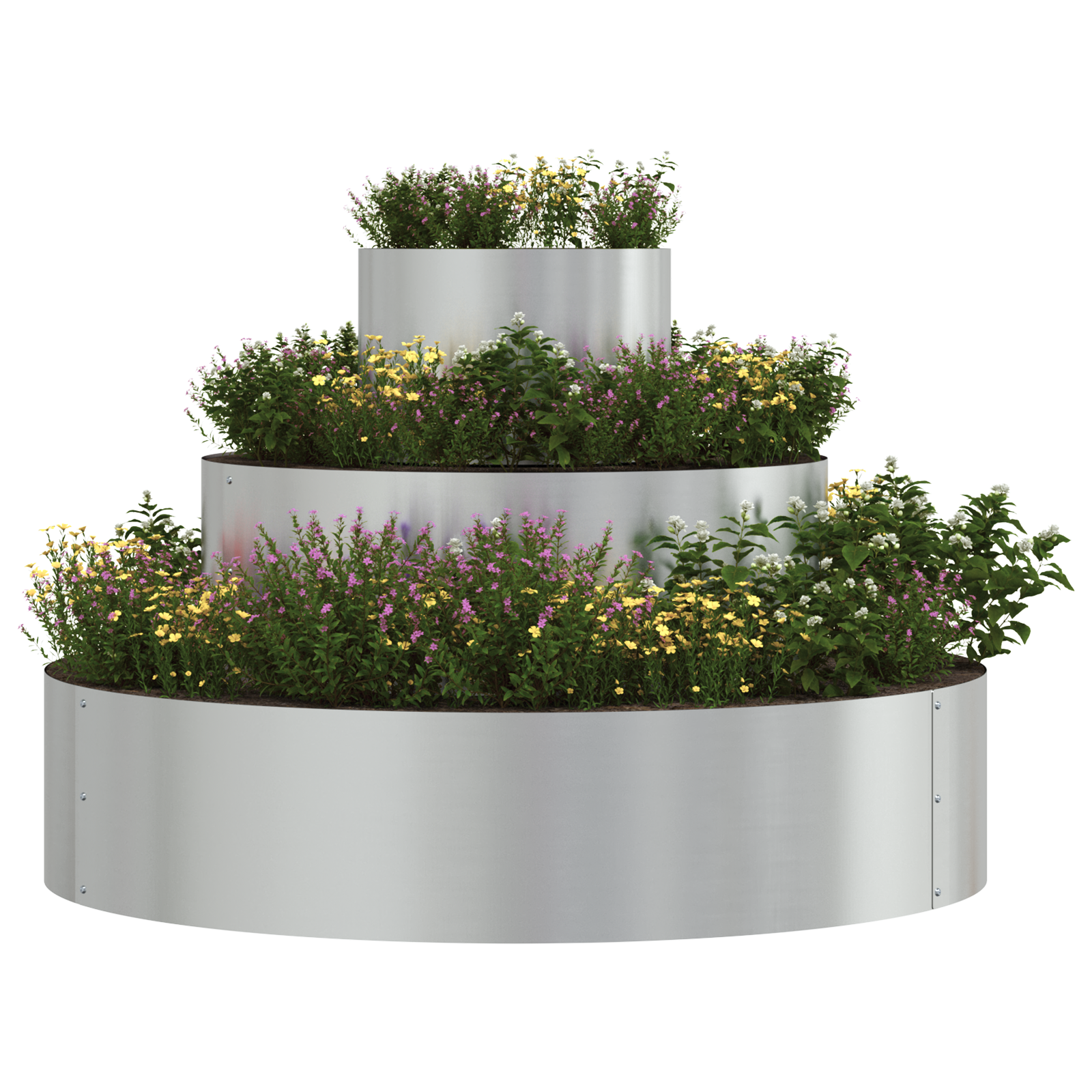Ghiveci Metalic Oțel galvanizat Ø 90 cm Durabil Ghiveci Metalic GartenMobel Dekor