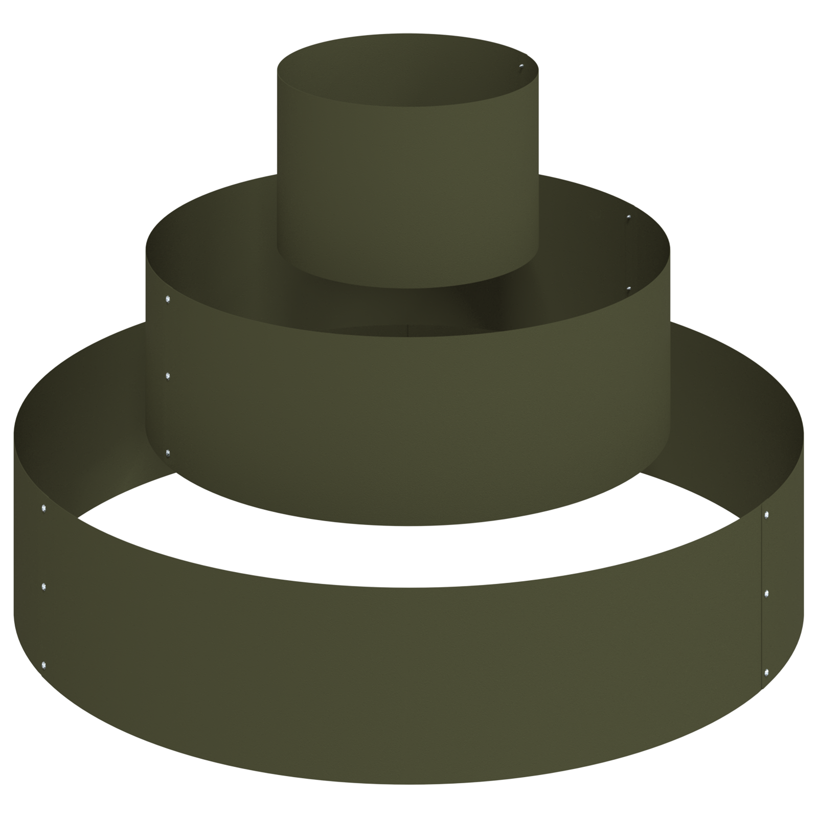 Ghiveci Metalic Oțel/verde măsliniu Oțel Ø 90 cm Modular GartenMobel Dekor