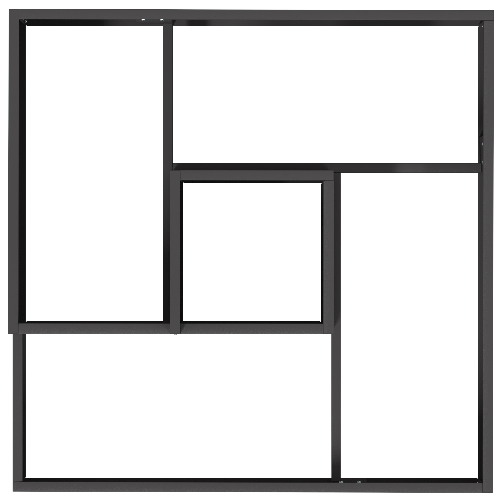 Ghiveci Negru 80x80x50 cm din oțel laminat la rece GartenMobel Dekor