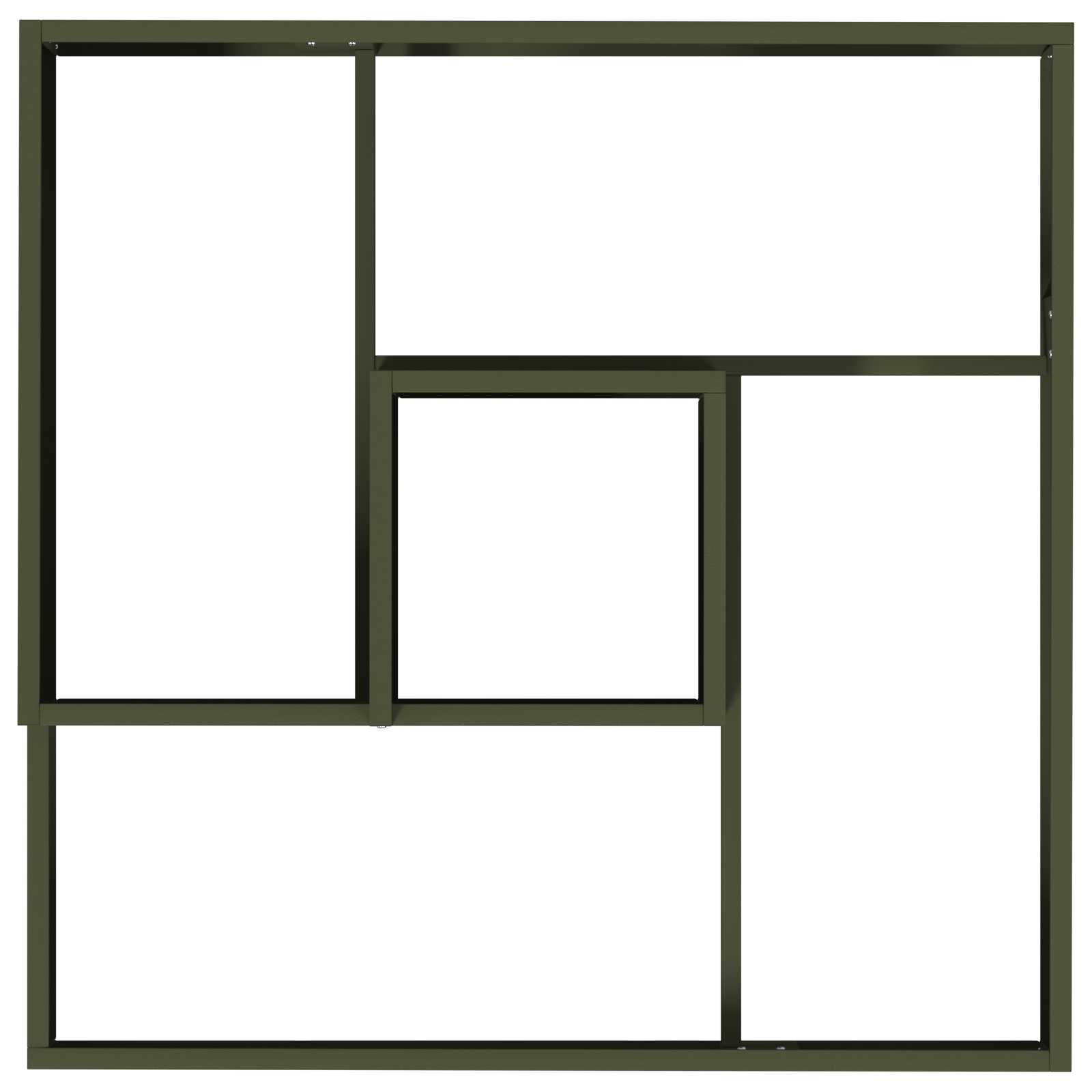 Ghiveci Verde Măslin 80x80x50 cm Oțel Laminat la Rece GartenMobel Dekor
