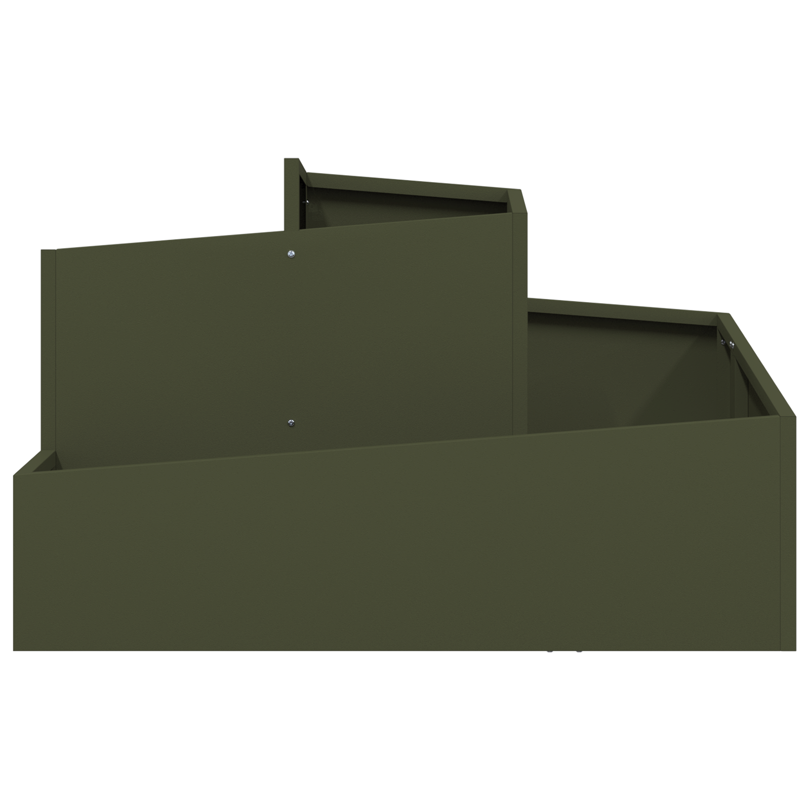 Ghiveci Verde Măslin 80x80x50 cm Oțel Laminat la Rece GartenMobel Dekor