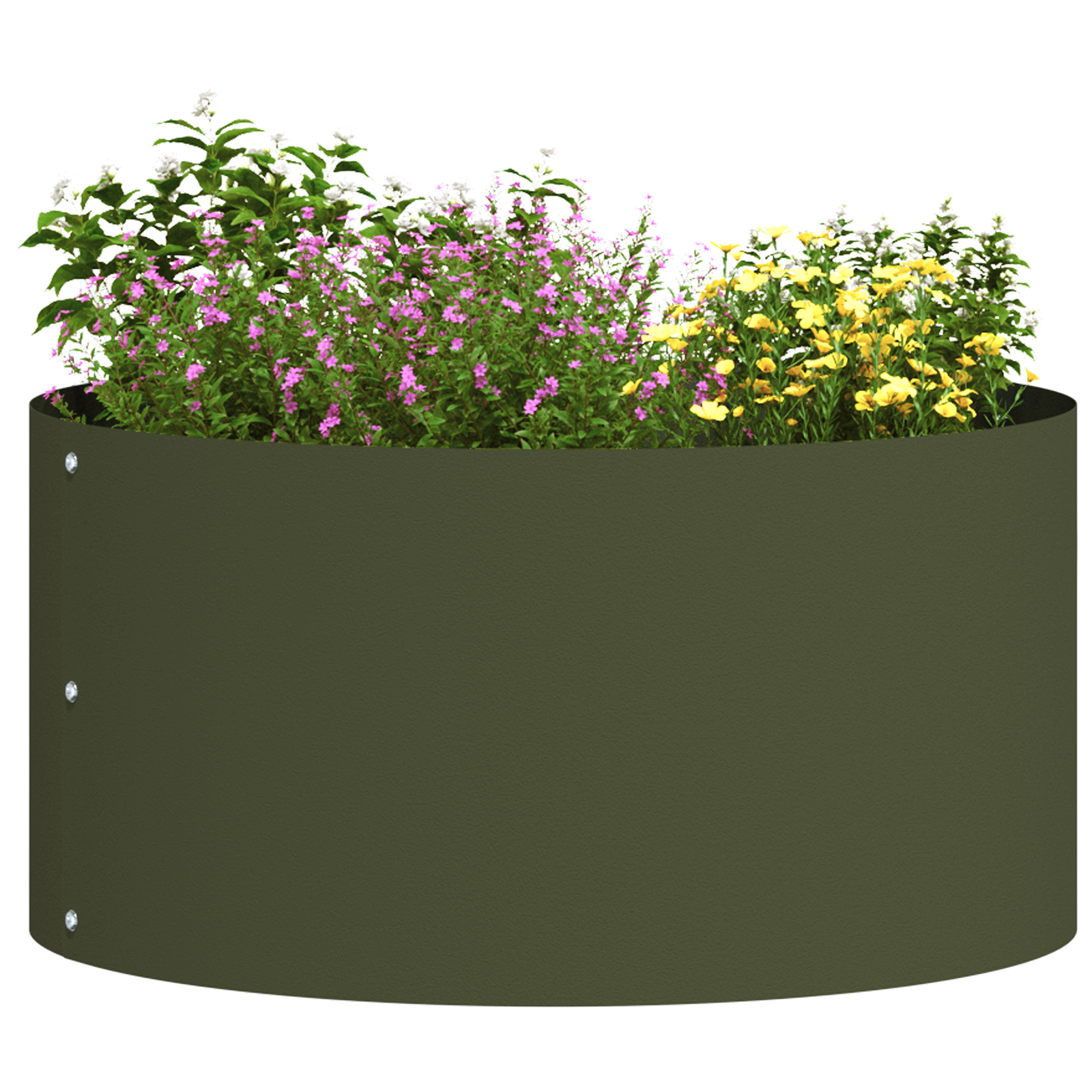 Ghiveci Verde Olive Verde Olive Metal Mediu Rezistent GartenMobel Dekor